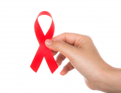 czerwona wstążka - symbol walki z Aids
